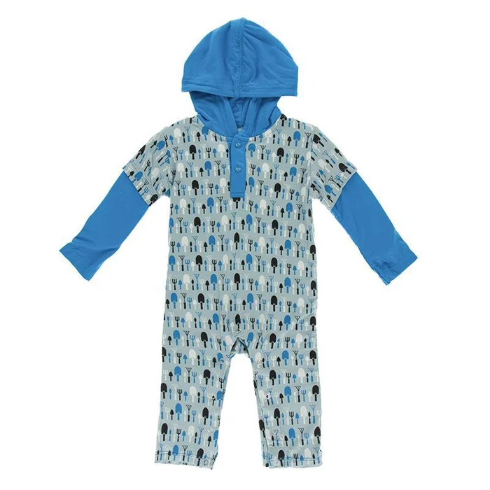 Last One – Size 3/6M: Hoodie Romper (Long Sleeve) – Jade Garden Tools