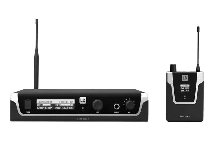 LD Systems U505.1 IEM Wireless In-Ear Monitoring System – 514 to 542 MHz, EU Power