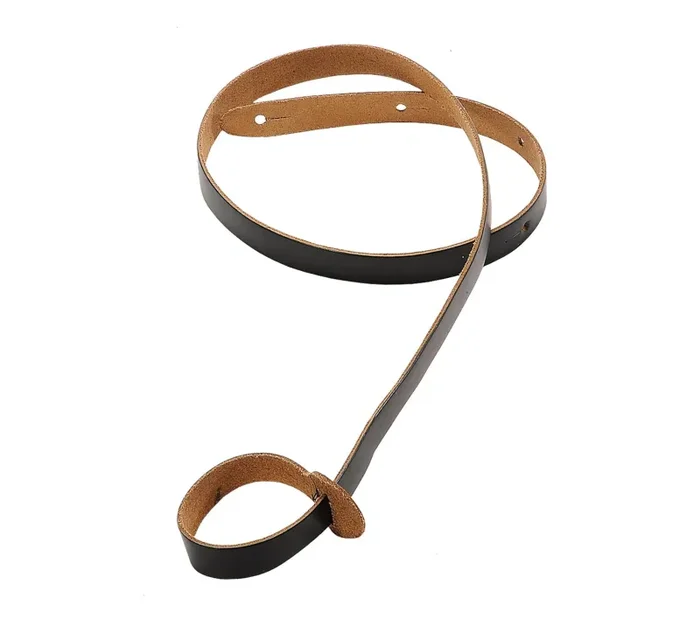 Levy’s M19-BLK Chrome-Tan Leather Guitar Strap – Black
