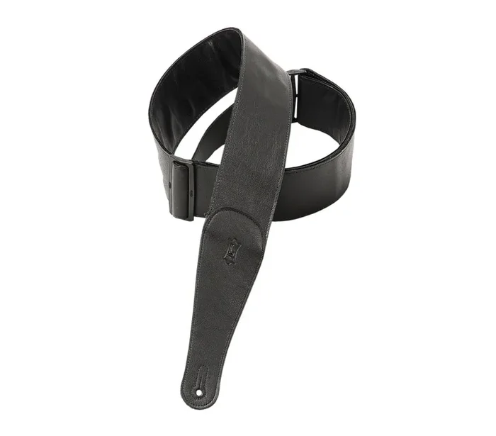 Levy’s M7GG3-BLK, 3-Inch Wide Black Garment Leather Guitar Strap Fashion