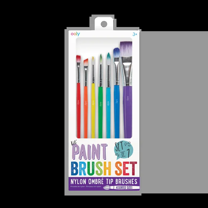 Lil’ Paint Brush Set – Nylon Ombre (7 Brushes)