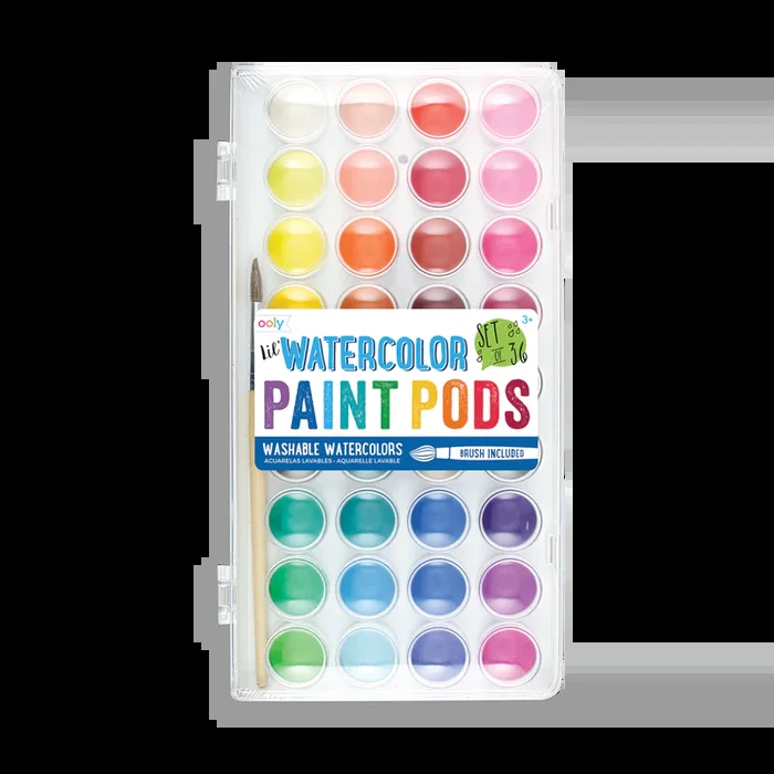 Lil’ Paint Pods – Washable Watercolors (Set of 36)