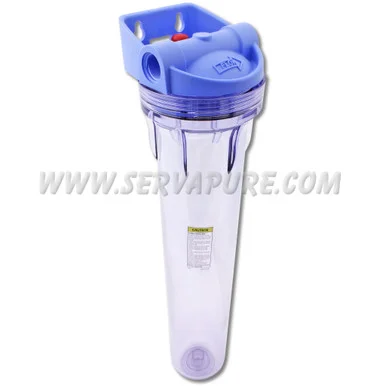 LIMITED QUANTITIES – NO REPLACEMENT – Pentek 150568, 3G Standard, 3/4” In/Out, 20” Clear/Blue, IB, w/ PR, PLT1