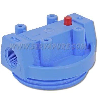 LIMITED QUANTITIES – NO REPLACEMENT – Pentek 154116, 3/4” In/Out, Black MB Cap, w/ PR for #10 Clear Ho