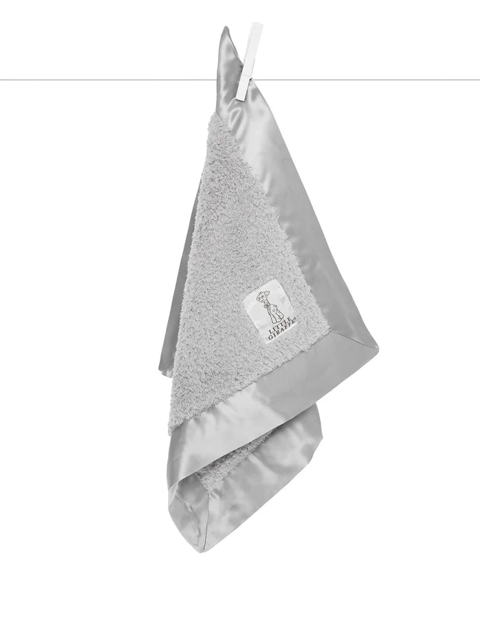 Little Giraffe Chenille Silver Blanky