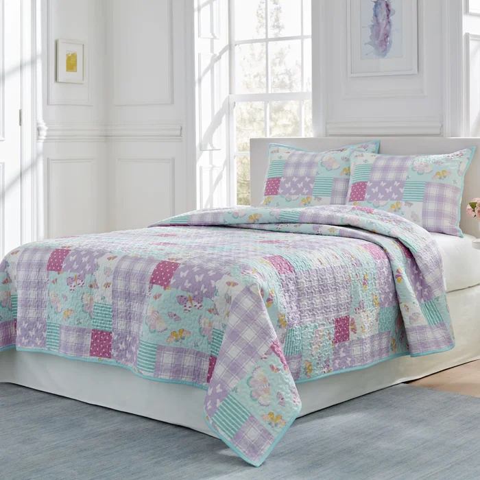 Lullaby Bedding Butterfly Fairy Cotton Quilt Set