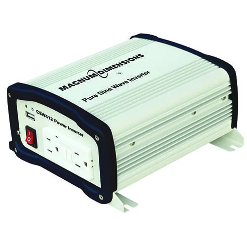 Magnum Energy, CSW412, 400 Watt Pure Sine 12V Inverter with GFCI, ELT listed to UL458