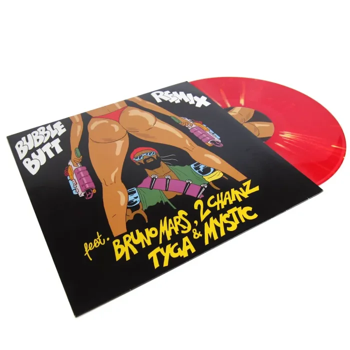 Major Lazer: Bubble Butt Remix (Bruno Mars, 2 Chainz, Tyga, Mystic, Diplo) 12″