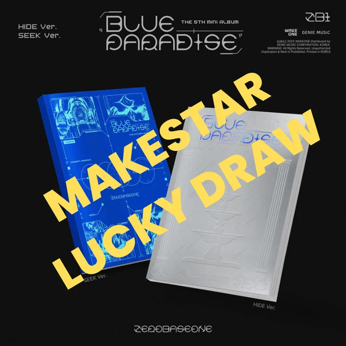 [MAKESTAR LUCKY DRAW] [ONLINE ONLY] ZEROBASEONE – 5TH MINI ALBUM [BLUE PARADISE] (2 VERSIONS)