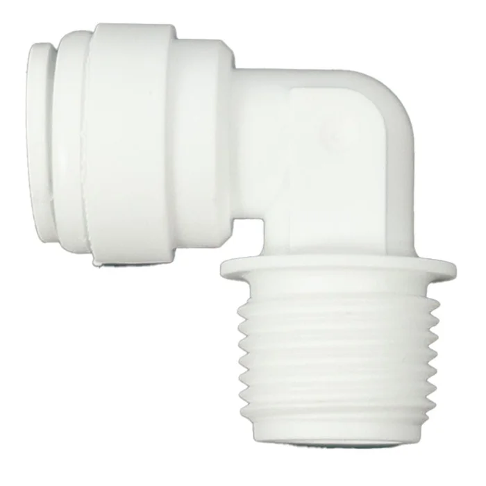 Male Elbow Acetal 3/8 qc x 3/8 MNPT