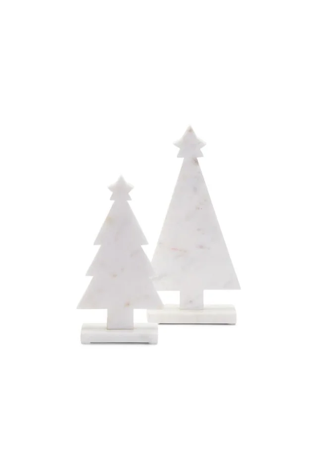 Marble Christmas Tree Decor-set/2