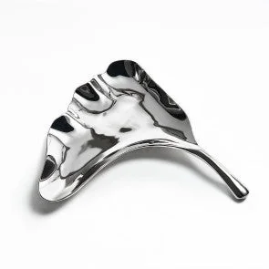 Mary Jurek Ginkgo White Metal Leaf