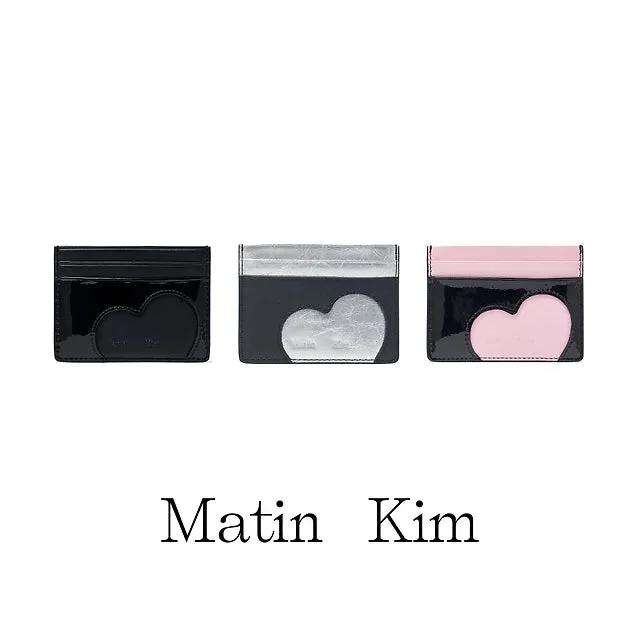 Matin Kim HEART CUT OUT CARD WALLET
