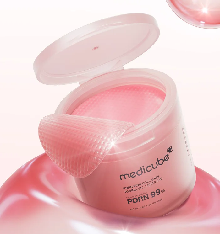 MEDICUBE PDRN Pink Collagen Toning Gel Toner Pads