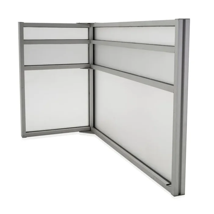 Metal and Glass Cubicle Divider