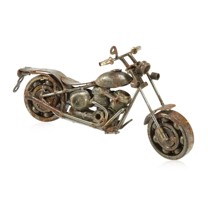 Metal Miniature Assemblage Tin Motorcycle – Cruiser