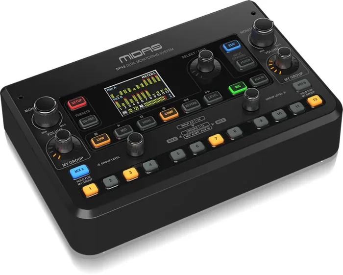 Midas DP48, Dual 48 Channel Personal Monitor Mixer with SD Card Recorder