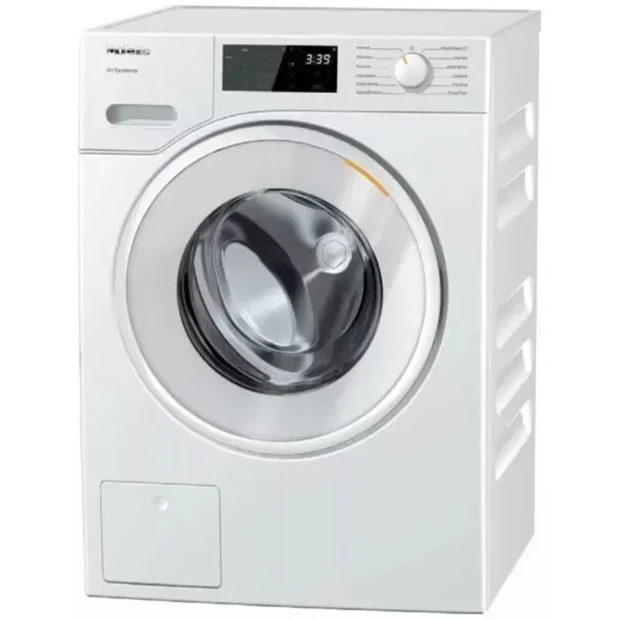 Miele Classic WXD160WCS 24 Inch Front Load Smart Washer with 2.26 Cu. Ft. Capacity, Honeycomb™ Drum, DirectSensor User Interface, WiFiConn@ct, Mobile Control, CapDos, Add Laundry, 1600 RPM Spin Speed, 11 Wash Programs, Sanitize, and SoftSteam Option