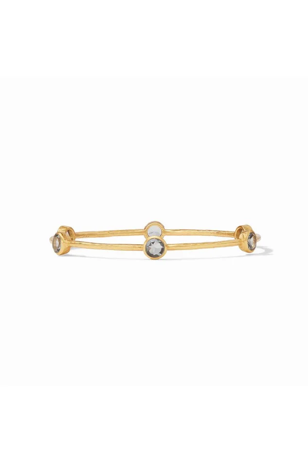 Milano Bangle Gold Charcoal Blue Medium