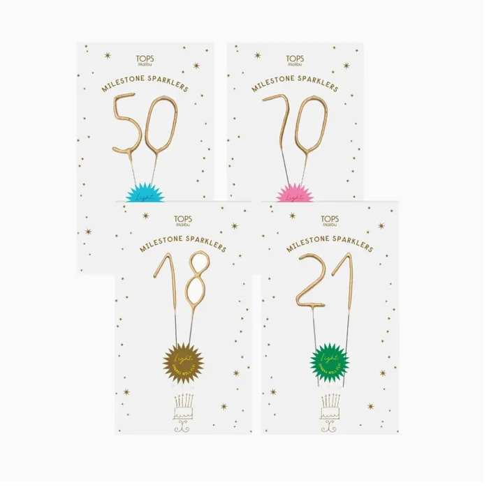 Milestone Sparkler- 20th