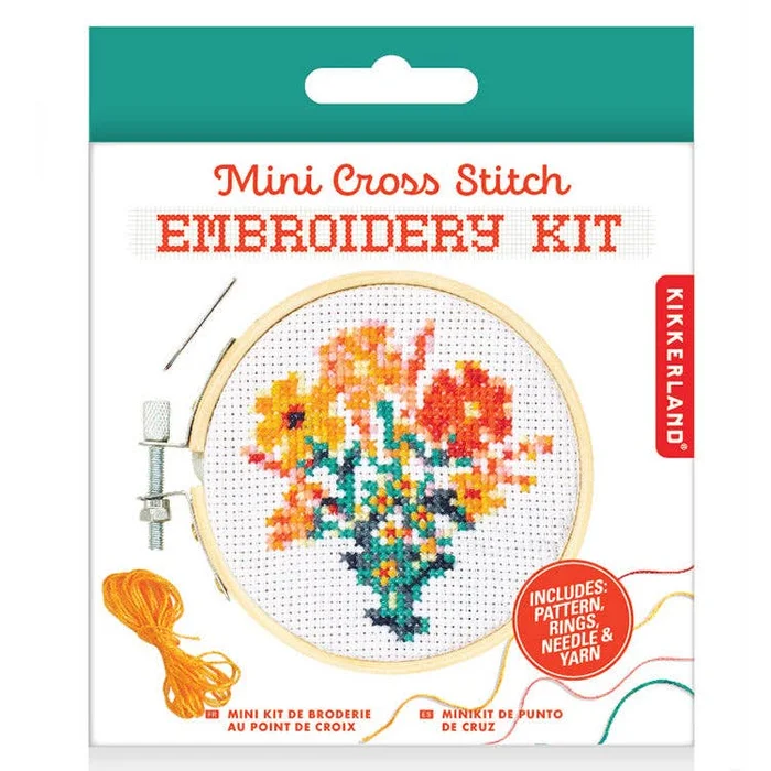 MiniCross Stitch Embroidery-Flowers