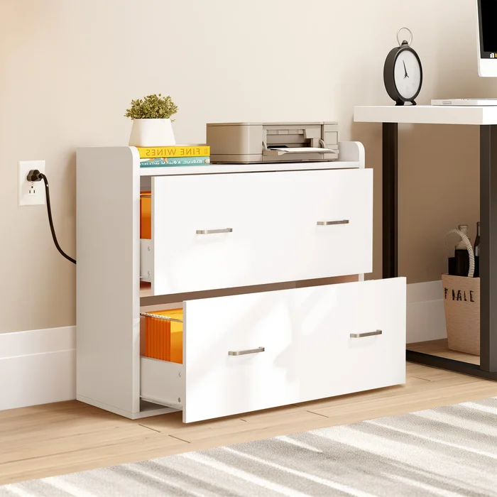 Moasis 2-Drawer File Cabinet Lateral Filing Cabinet Home Office File Cabinet