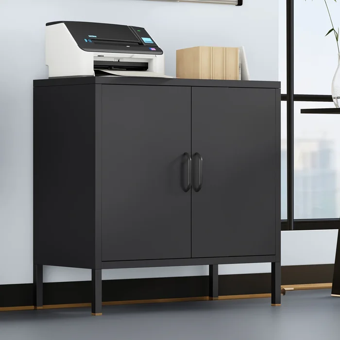 Moasis Modern Steel Accent Cabinet with Door