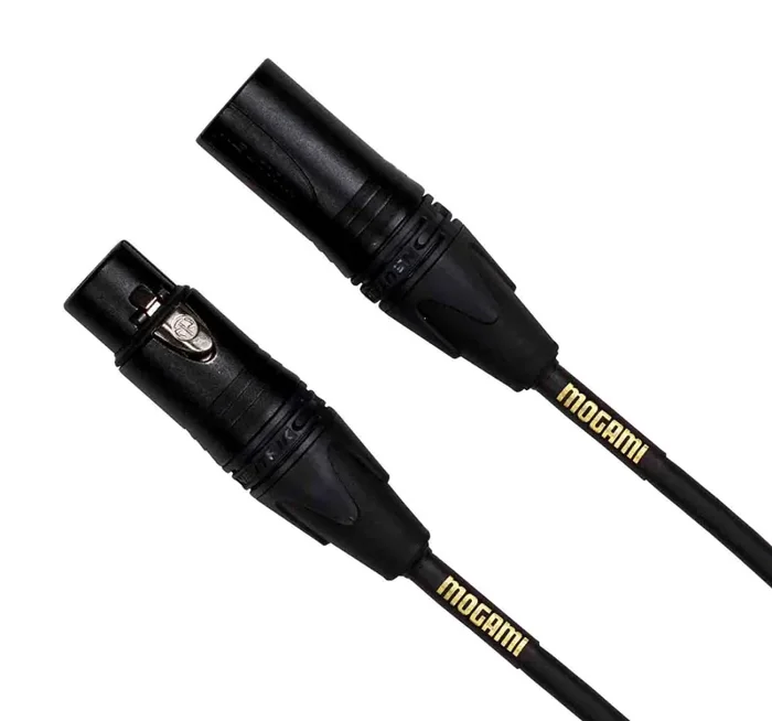 Mogami GOLD STAGE-20, 3-Pin XLR Male to XLR Female Mic Cable – 20 Foot