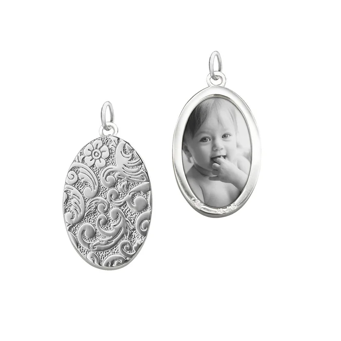 Monica Rich Kosann Oval Half Locket, Sterling Silver