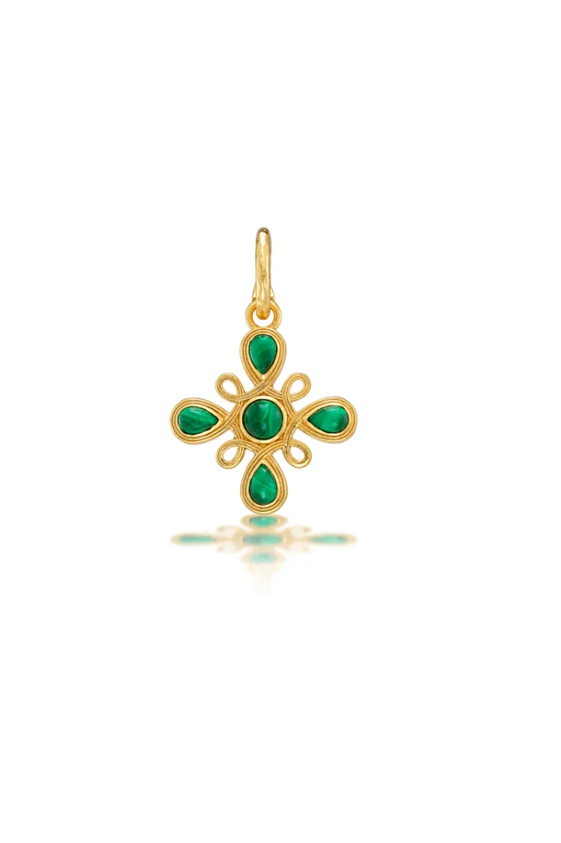 MONIQUE GEM PENDANT-MALACHITE