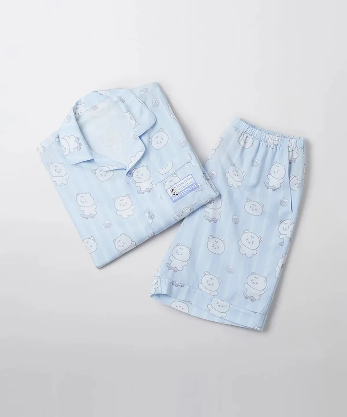 [MONMUNGCHI X SPAO] PAJAMA (BLUE_BAETONGYI)