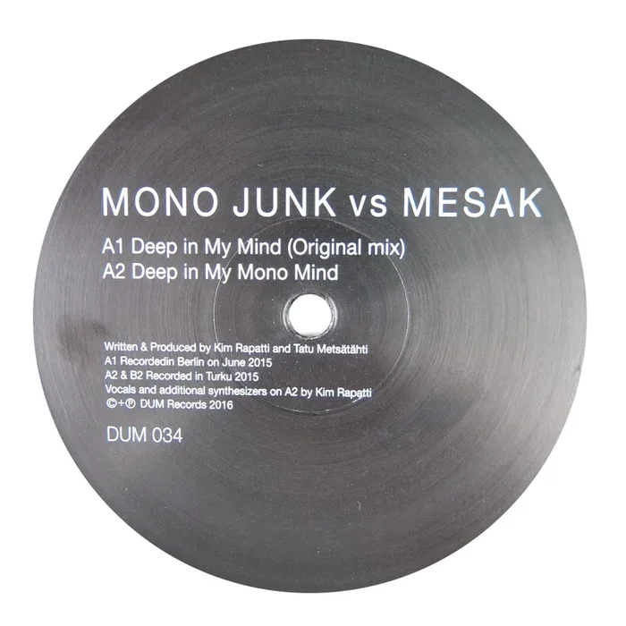 Mono Junk vs Mesak: Deep In My Mind Vinyl 12″