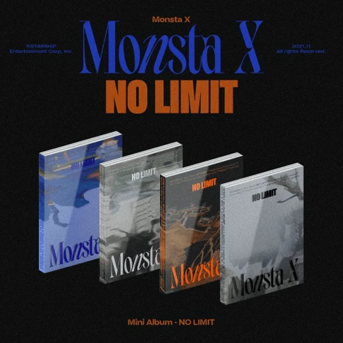 MONSTA X – NO LIMIT (10TH MINI ALBUM) (4 VERSIONS)