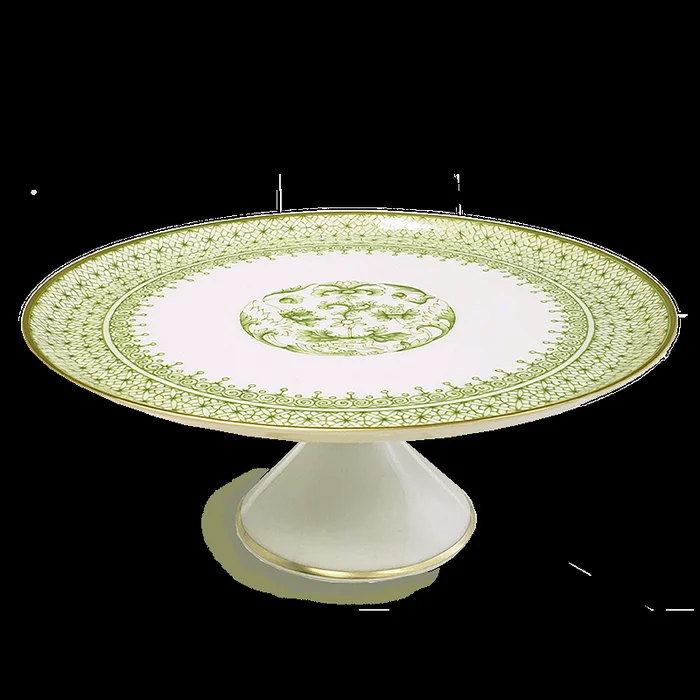 Mottahedeh Green Lace Large Cake Stand