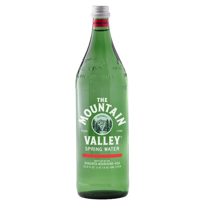 Mountain Valley Spring Water – 1 Liter Glass (12 ct)