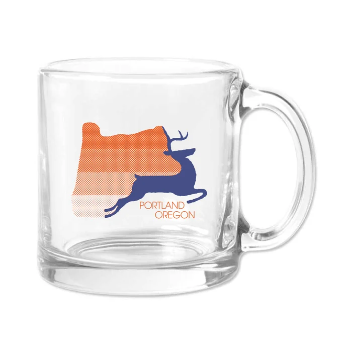 Mug (Glass) – Gradient Stag