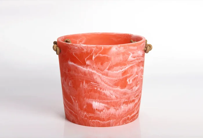 Nashi Home Resin Apricot Swirl Ice Bucket