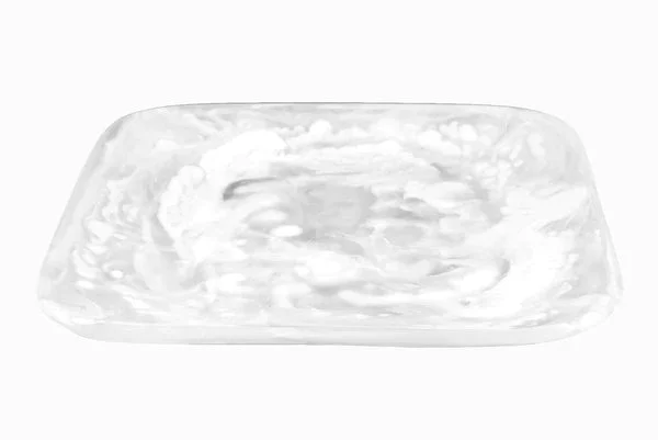 Nashi Home Resin White Swirl Large Classical Square Tray