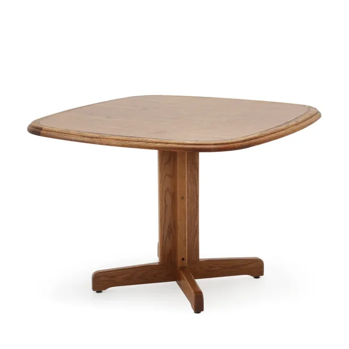 Natural Wood Square Dining Table