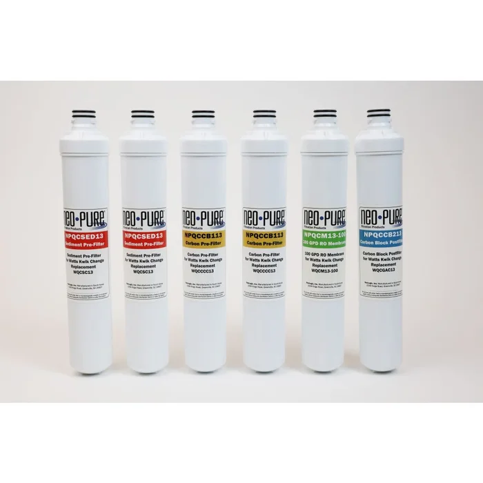 Neo-Pure 13″ Replacement RO Membrane Filter Kit for Watts Kwik Change