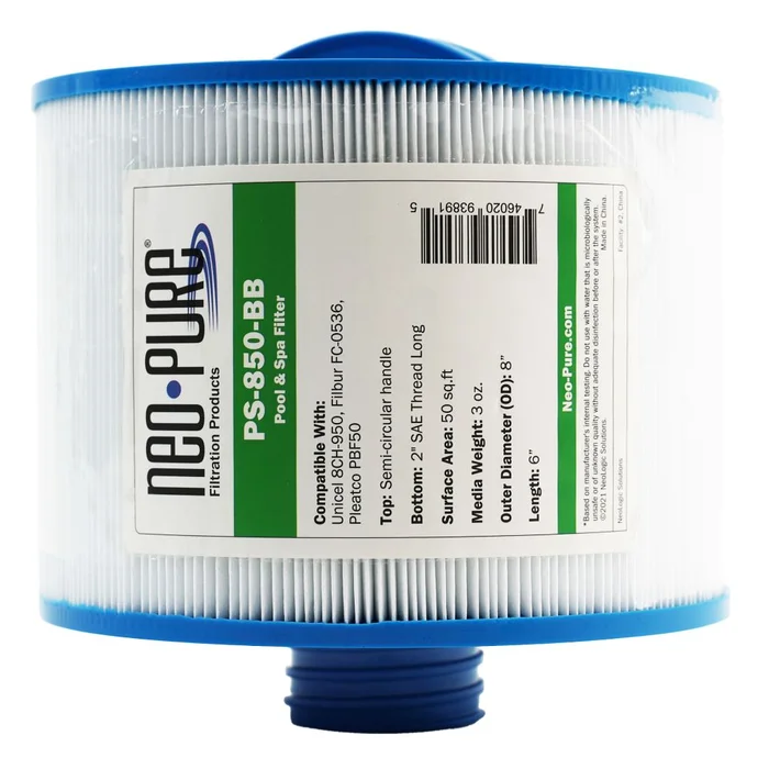 Neo-Pure PS-850-BB Pool and Spa Filter 8″ x 6″