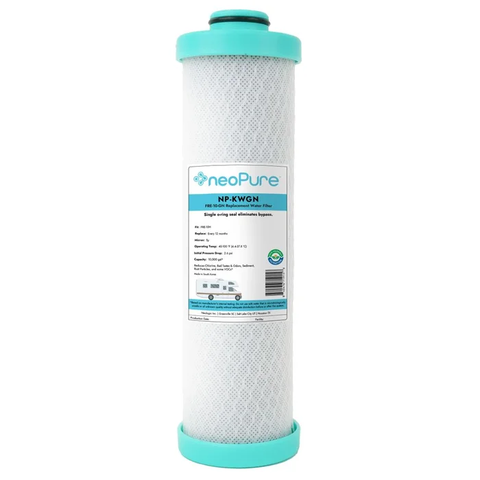Neo-Pure RV Filter for Forest River FRE-10-GN – aqua end caps
