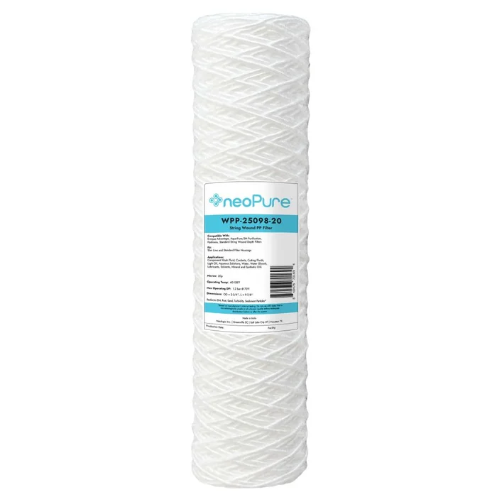 Neo-Pure WPP-25098-20 10″ Surfactant Free String Wound Filter 20 Micron