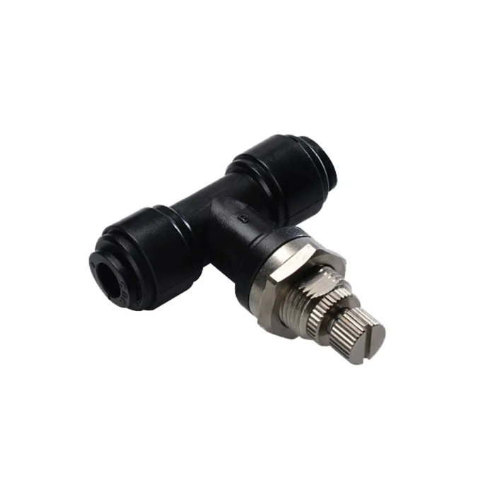 NeoFit – Acetal Black Flow Control Bulkhead 3/8″ tube