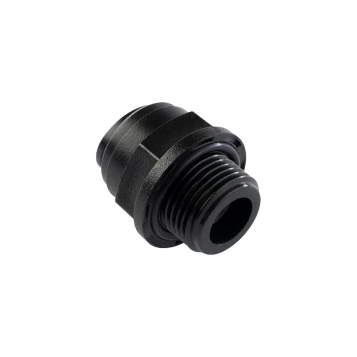 NeoFit – Acetal Black Male Connector- 6mm tube OD x 1/8″BSP(P)