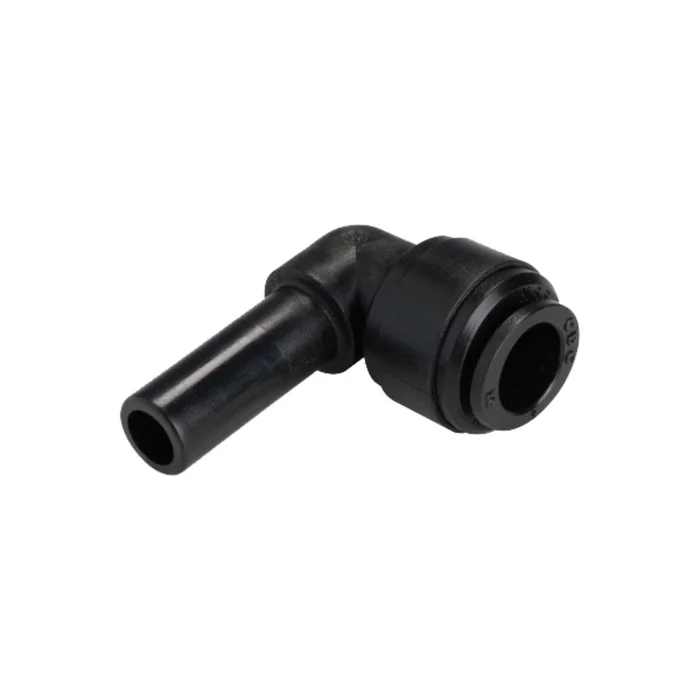 NeoFit – Acetal Black Stem Elbow 1/2″ tube x 1/2″ stem
