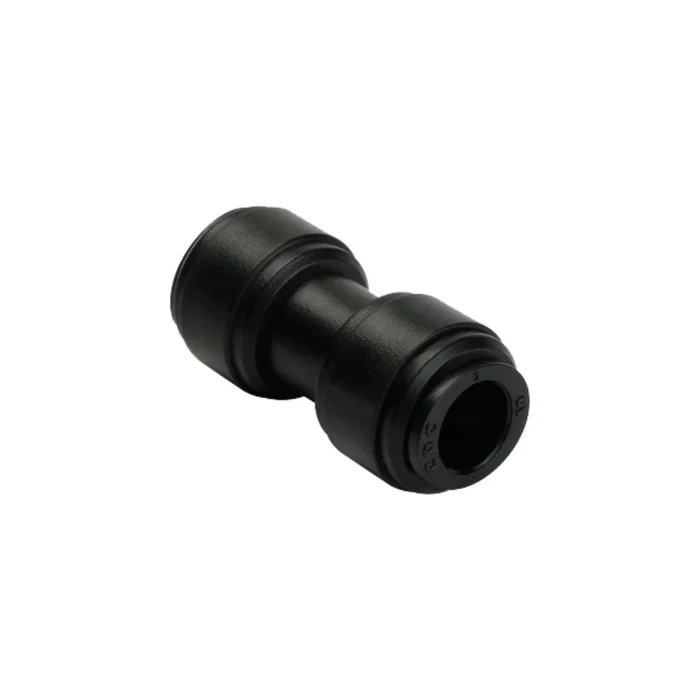 NeoFit – Acetal Black Union Connector 1/4″ tube x 6mm tube
