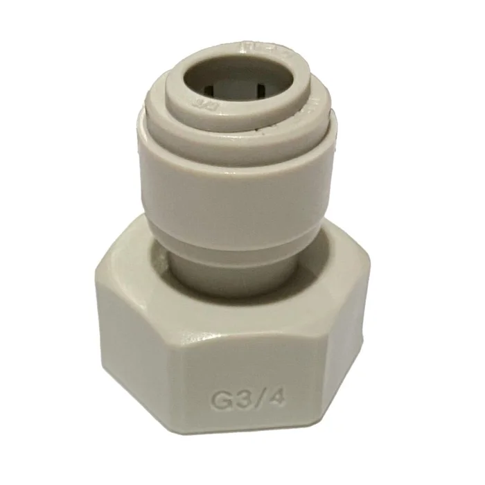 NeoFit – Acetal Gray Female Adapter 1/2″ tube x 3/4″ BSP(P) Flat