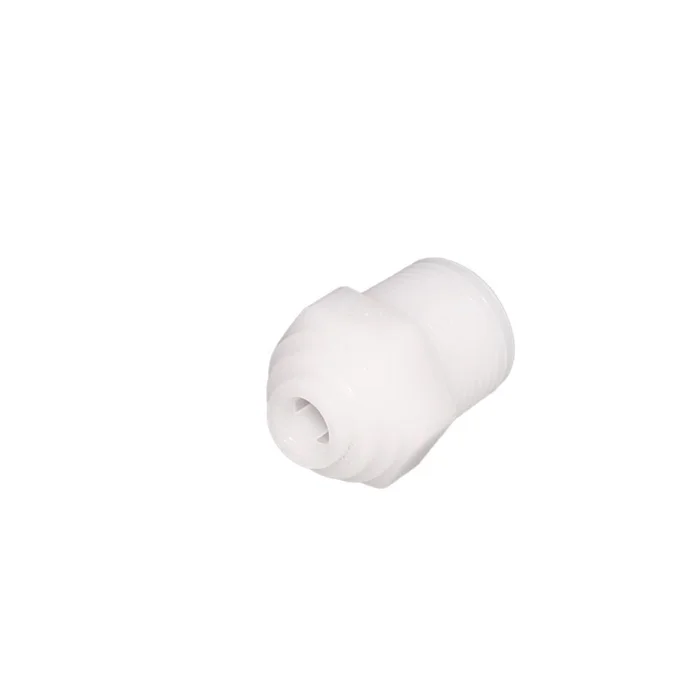 NeoFit – Acetal White Male Connector 8mm (5/16″) tube x 1/2″NPTF