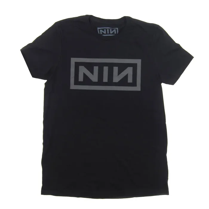Nine Inch Nails: Grey Logo Shirt – Black